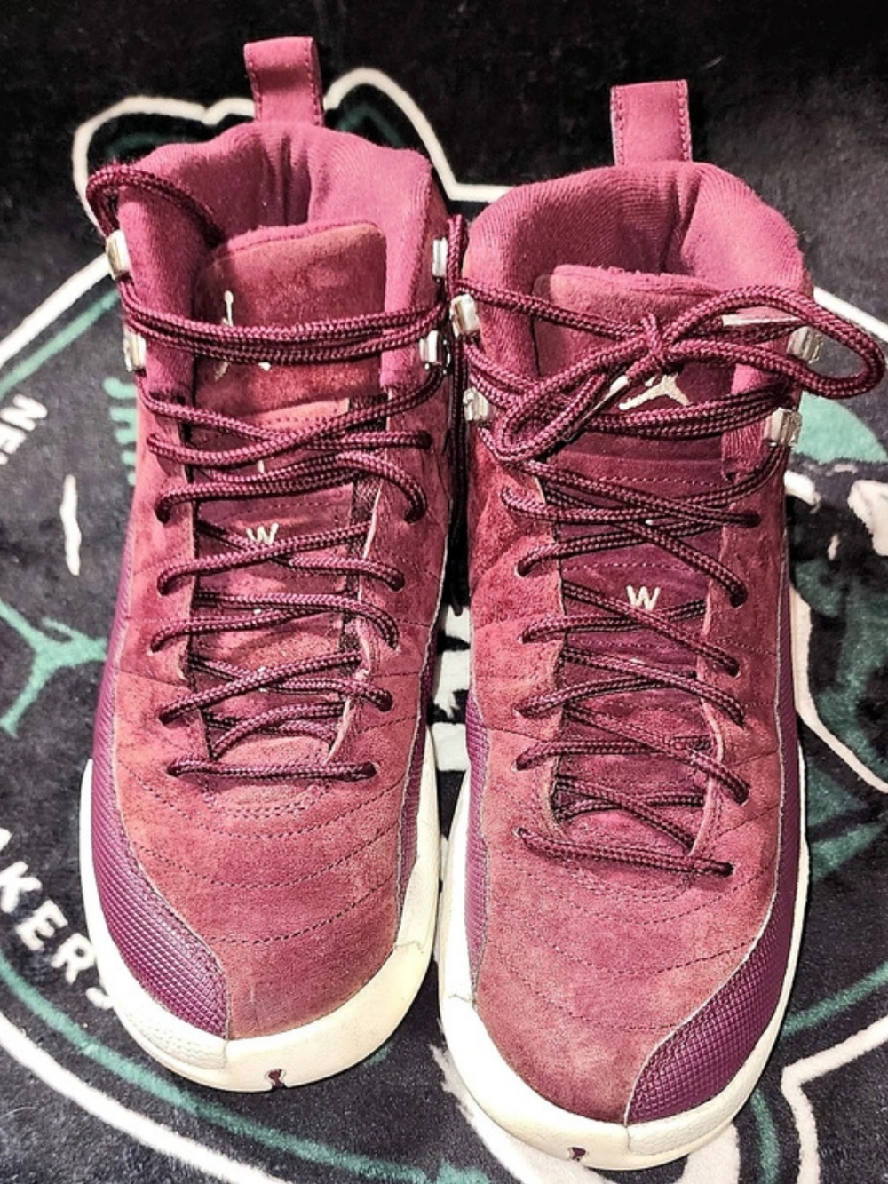Jordan 12 Retro Men's Burgundy & White US 7Y
